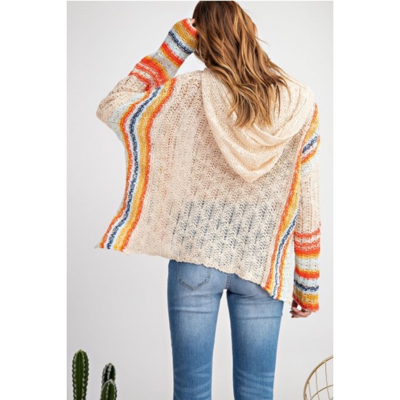 Hooded knitted pullover - Picture 4 of 8